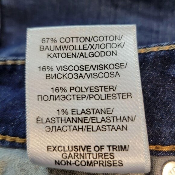 Silver Jeans Sz 29 Aiko Mid Capri Medium Wash Straight Leg Blue Denim Jeans - Picture 7 of 11